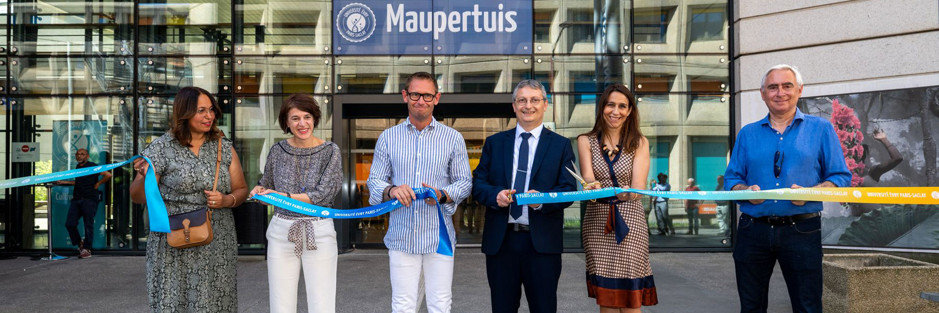 Inauguration du bâtiment Maupertuis de l’université Évry Paris-Saclay