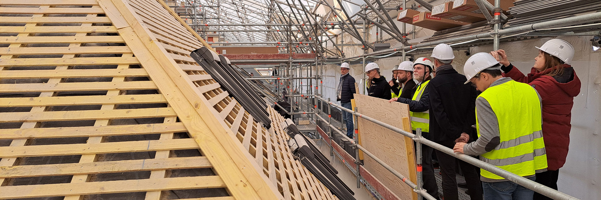 Campus Port Royal : Visite du chantier de réfection des couvertures et restauration des façades des bâtiments B1 et B2 le 17/03/2026