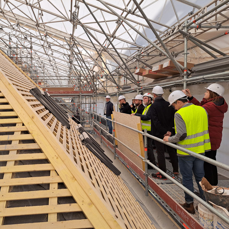 Campus Port Royal : Visite du chantier de réfection des couvertures et restauration des façades des bâtiments B1 et B2 le 17/03/2026