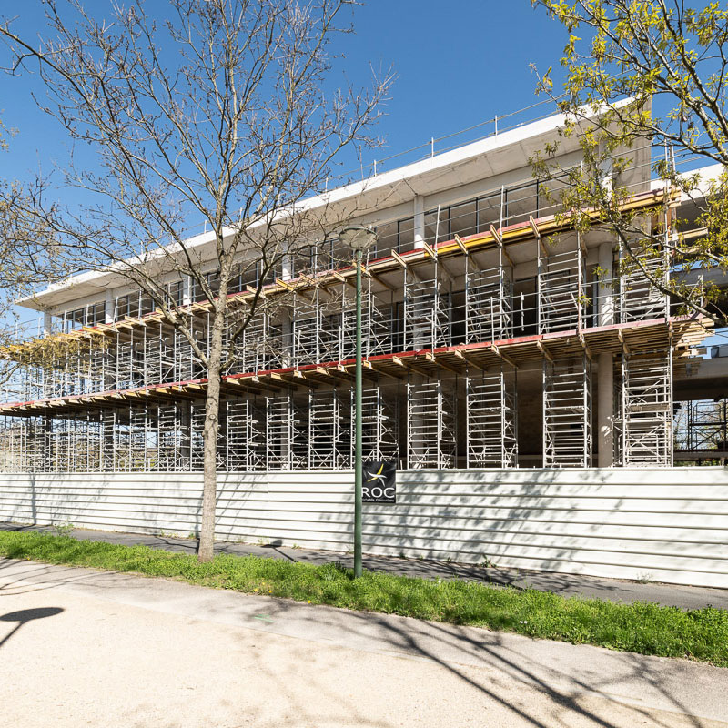 Visite du chantier de l'IUT à Neuville sur Oise